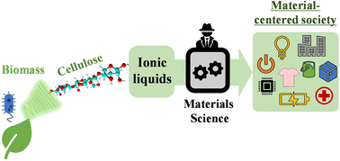 Graphical abstract: Cellulose processing in ionic liquids from a materials science perspective: turning a versatile biopolymer into the cornerstone of our sustainable future