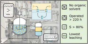 Graphical abstract: Continuous production of amines directly from alkenes via cyclodextrin-mediated hydroaminomethylation using only water as the solvent