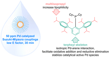 Graphical abstract: TXPhos: a highly stable and efficient ligand designed for ppm level Pd-catalyzed Suzuki–Miyaura coupling in water