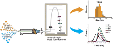 Graphical abstract: Characterization of a high-sensitivity ICP-TOFMS instrument for microdroplet, nanoparticle, and microplastic analyses