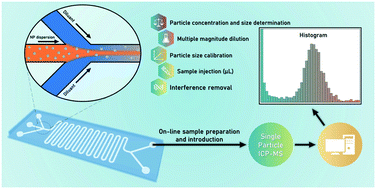 Graphical abstract: Multifunctional microfluidic chips for the single particle inductively coupled plasma mass spectrometry analysis of inorganic nanoparticles