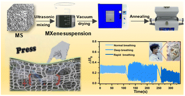 Graphical abstract: A super water-resistant MXene sponge flexible sensor for bifunctional sensing of physical and chemical stimuli