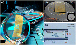 Graphical abstract: Fiber-tip Fabry–Pérot interferometer with a graphene–Au–Pd cantilever for trace hydrogen sensing