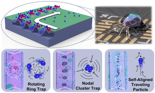 Graphical abstract: Microfabricated acoustofluidic membrane acoustic waveguide actuator for highly localized in-droplet dynamic particle manipulation