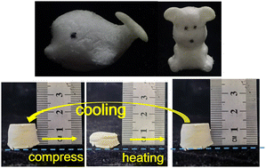 Graphical abstract: Porous recyclable sponges with controllable and durable shape memory