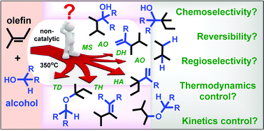 Graphical abstract: Structure-guided insights into non-catalytic (α-hydroxy)alkylation of olefins with alcohols