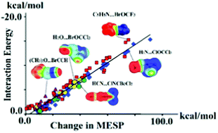 Graphical abstract: The use of electrostatic potential at nuclei in the analysis of halogen bonding