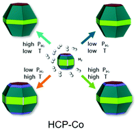 Graphical abstract: Surface morphology evolution of cobalt nanoparticles induced by hydrogen adsorption: a theoretical study