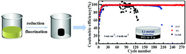 Graphical abstract: Interconnected 3D fluorinated graphene host enables an ultrastable lithium metal anode