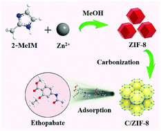 Graphical abstract: Enhanced ethopabate adsorption in monodispersed porous carbon derived from zeolitic imidazolate framework-8