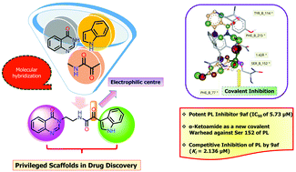 Graphical abstract: Design, synthesis, biological evaluation and molecular modelling studies of oxoacetamide warhead containing indole-quinazolinone based novel hybrid analogues as potential pancreatic lipase inhibitors