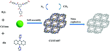 Graphical abstract: An anthracene-based microporous metal–organic framework for adsorbing CO2 and detecting TNP sensitivity