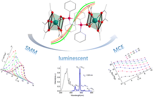 Graphical abstract: Multifunctional LnIII complexes with SMM, luminescence and MCE properties constructed using selected phosphine oxide and diketonate