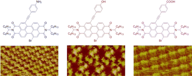 Graphical abstract: Synthesis, optical properties and self-assemblies of three novel asymmetrical perylene diimides modified with functional hydrogen bonding groups at bay positions