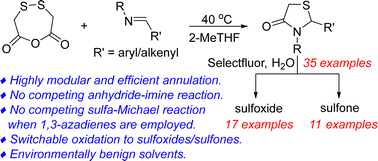 Graphical abstract: Serendipitous synthesis of 2-alkenyl- and 2-aryl-4-thiazolidinones using dithiodiglycolic anhydride