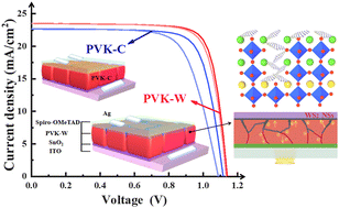 Graphical abstract: A multifunctional strategy of two-dimensional WS2 modified absorbers for efficient planar perovskite solar cells