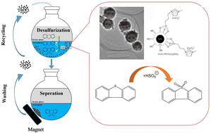 Graphical abstract: Lewis ionic liquid-loaded Fe3O4@SiO2 magnetic catalytic microspheres coupled with persulfate for catalytic oxidative desulfurization