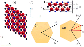 Graphical abstract: A tight-binding model for the electronic structure of MXene monolayers