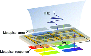Graphical abstract: A pixelated frequency-agile metasurface for broadband terahertz molecular fingerprint sensing
