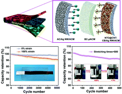 Graphical abstract: Stretchable sodium-ion capacitors based on coaxial CNT supported Na2Ti3O7 with high capacitance contribution