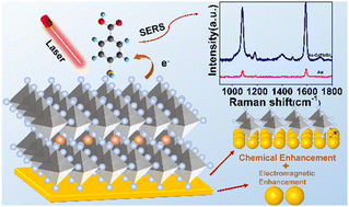 Graphical abstract: Surface enhanced Raman scattering of adsorbates on Au–CsPbIBr2 perovskite-based nanocomposites: charge-transfer and electromagnetic enhancement
