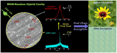 Graphical abstract: Dual chaos encryption for color images enabled in a WGM–random hybrid microcavity