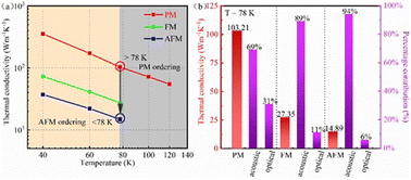 Graphical abstract: Regulating the thermal conductivity of monolayer MnPS3 by a magnetic phase transition