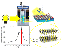 Graphical abstract: Flat-optics hybrid MoS2/polymer films for photochemical conversion