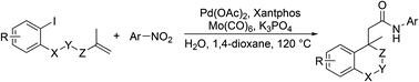 Graphical abstract: Palladium-catalyzed cascade Heck-type cyclization and reductive aminocarbonylation for the synthesis of functionalized amides