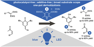 Graphical abstract: Photocatalyst-free hydroacylations of electron-poor alkenes and enones under visible-light irradiation