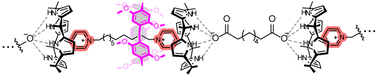 Graphical abstract: A poly-pseudorotaxane constructed by threading pillar[5]arene onto an ion-pair recognition-based calix[4]pyrrole supramolecular polymer