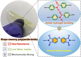 Graphical abstract: High temperature shape memory poly(amide-imide)s with strong mechanical robustness