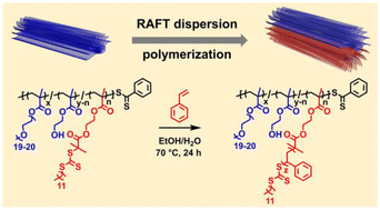 Graphical abstract: Polymerization-induced self-assembly of random bottlebrush copolymers