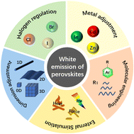 Graphical abstract: Regulation strategy of white emission from organic–inorganic hybrid metal halide perovskites