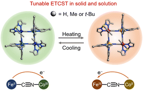 Graphical abstract: Tuning intramolecular electron transfer of cyanide bridged [Co2Fe2] squares through chemical modifications in solid and solution