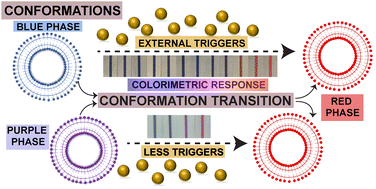 Graphical abstract: A study on the conformation-dependent colorimetric response of polydiacetylene supramolecules to external triggers