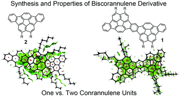 Graphical abstract: Synthesis, electronic properties, and self-assembly of an alkylated dibenzo(biscorannulene)