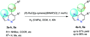 Graphical abstract: Highly efficient ruthenium-catalyzed asymmetric hydrogenation of N-heteroaryl vinyl ethers