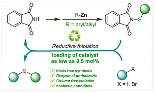 Graphical abstract: “Thiol-free synthesized” and sustainable thiolating synthons for nickel-catalyzed reductive assembly of sulfides with high efficiency
