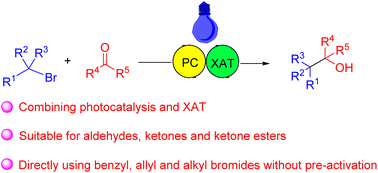 Graphical abstract: Silyl-mediated photoredox-catalyzed radical–radical cross-coupling reaction of alkyl bromides and ketoesters
