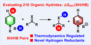 Graphical abstract: Thermodynamics regulated organic hydride/acid pairs as novel organic hydrogen reductants
