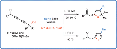 Graphical abstract: Hydrogen Bonding-directed Sequential 1,6/1,4-Addition of Heteroatom Nucleophiles onto Electron-deficient 1,3-Diynes