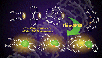 Graphical abstract: One-step synthesis of polycyclic thianthrenes from unfunctionalized aromatics by thia-APEX reactions