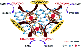 Graphical abstract: Cobalt doped graphitic carbon nitride as an effective catalyst for peracetic acid to degrade sulfamethoxazole