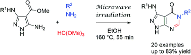 Graphical abstract: Three-component microwave-assisted synthesis of 3,5-disubstituted pyrazolo[3,4-d]pyrimidin-4-ones