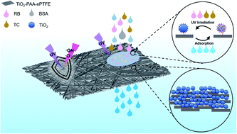 Graphical abstract: Self-cleaning expanded polytetrafluoroethylene-based hybrid membrane for water filtration