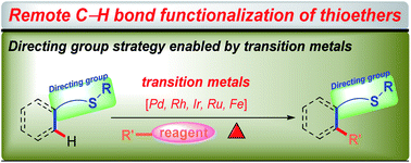 Graphical abstract: Transition-metal-catalyzed remote C–H functionalization of thioethers