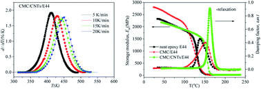 Graphical abstract: Curing behavior of sodium carboxymethyl cellulose/epoxy/MWCNT nanocomposites