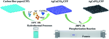 Graphical abstract: High-performance self-supporting AgCoPO4/CFP for hydrogen evolution reaction under alkaline conditions