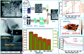 Graphical abstract: Reinforcement of nanoporous lanthanum-doped zinc borate by vanadium selenide nanosheets for improved tribological activity